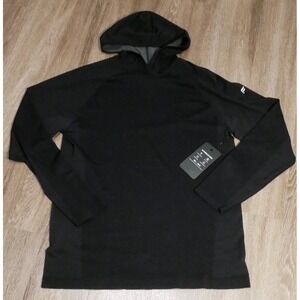 Fabletics Training Day Hoodie Mens Large Black Sweat-Wicking Activewear Pullover